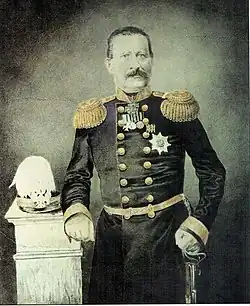 В.&nbsp;И.&nbsp;Суриков. «Портрет губернатора П.&nbsp;Н.&nbsp;Замятнина». 1860-е. Бумага, акварель. Красноярский краеведческий музей