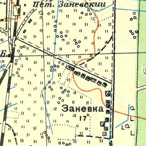 План деревни Заневка. 1931&nbsp;год
