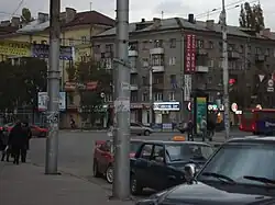 Площадь Застава. Вид на  улицы Плехановскую и Донбасскую