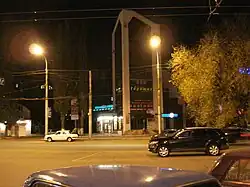 Площадь Застава ночью