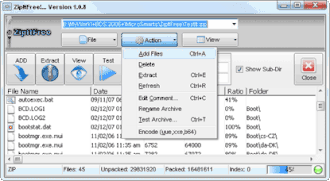Скриншот программы ZipItFree