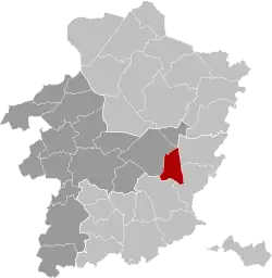 Расположение муниципалитета на карте провинции