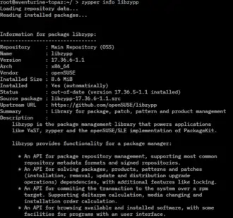 Скриншот программы Zypper