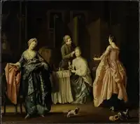 Сцена в будуаре знатной дамы