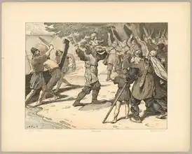 Скьёльда избирают королём, рисунок Луиса Му.