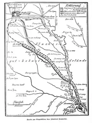 Экспедиция Сеймура на карте