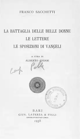 La battaglia delle belle donne (Бари, 1938)