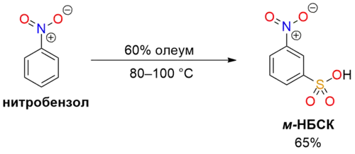 Сульфирование нитробензола