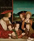Максимилиан I с семьёй. Картина Бернхарда Штригеля (после 1515 года)