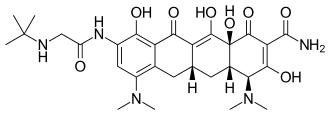 Structural formula of tigecycline